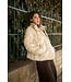 CREAM CRDrakie Short Jacket Oatmeal – Gewatteerde damesjas met sterpatroon