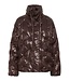 CREAM CRDrakie Short Jacket Coffee Bean – Bruine gewatteerde damesjas met sterpatroon