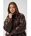 CREAM CRDrakie Short Jacket Coffee Bean – Bruine gewatteerde damesjas met sterpatroon