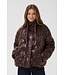 CREAM CRDrakie Short Jacket Coffee Bean – Bruine gewatteerde damesjas met sterpatroon