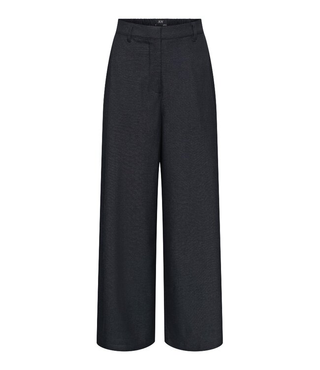 JDY JDYTINA Wide Pants Dark Blue Denim – Donkerblauwe dames broek met wijde pijpen