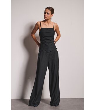 JDY JDYTINA Wide Pants - Dark Blue Denim