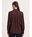 JDY JDYVILMA Shirt Chocolate Plum Rhinestones – Damesblouse met strass-steentjes