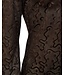 Freequent FQISBY Tee Mole – Bruine transparante mesh damestop met lange mouwen