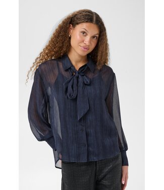 KAFFE KAlouisa Shirt - Blue Blurry Stripes