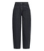 b.young BYKIZION Barrel Jeans Black Denim – Zwarte damesjeans met hoge taille en barrel fit
