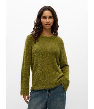 Object OBJLINDA Loose Pullover - Martini Olive