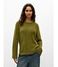Object OBJLINDA Loose Pullover Martini Olive – Fluffy olijfgroene damespull