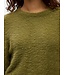 Object OBJLINDA Loose Pullover Martini Olive – Fluffy olijfgroene damespull