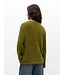Object OBJLINDA Loose Pullover Martini Olive – Fluffy olijfgroene damespull