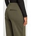 ICHI IHKATE Wide Pant 2 Forest Night – Olijfgroene damesbroek met wijde pijpen