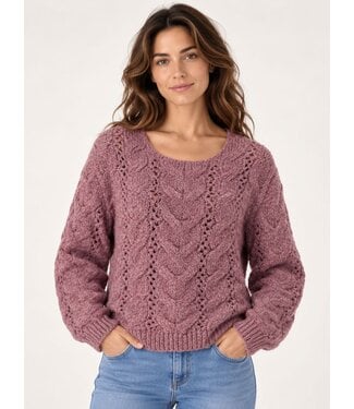 JDY JDYDINEA-Kia Structure Pullover - Grape Shake