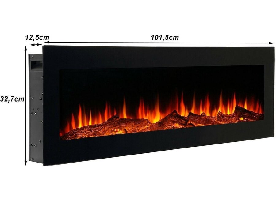 El Fuego elektrische LED haard Lausanne 105cm 900/1800 W