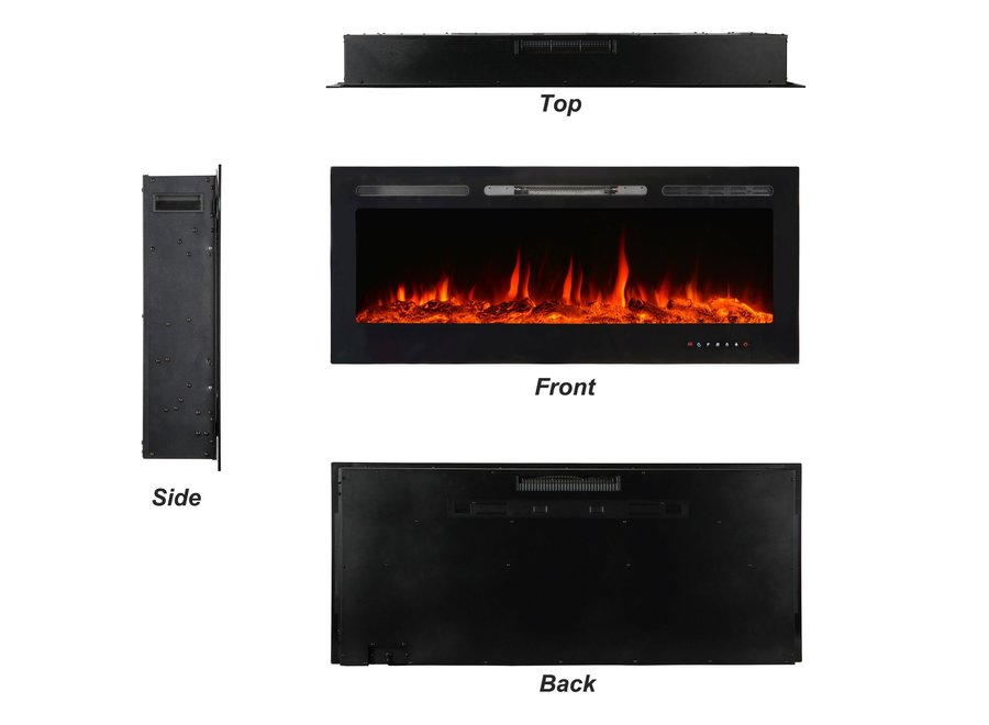 EL Fuego elektrische inbouwhaard "Cervinia"  152,5cm