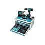 Makita Klopboor-schroemachine 18V  3.0Ah Li-On incl 2 accu's en 96-delige accessoires DHP453RFX2