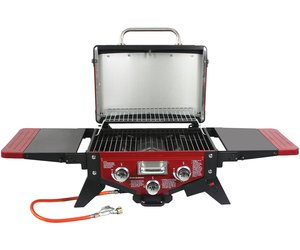 Ernest Shackleton bord erger maken Gas- tafelbarbecue Medison Rood - Outlet Nederland