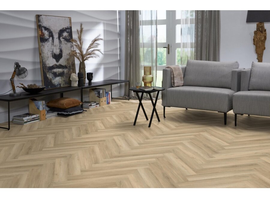 YUP herringbone click SRC beige
