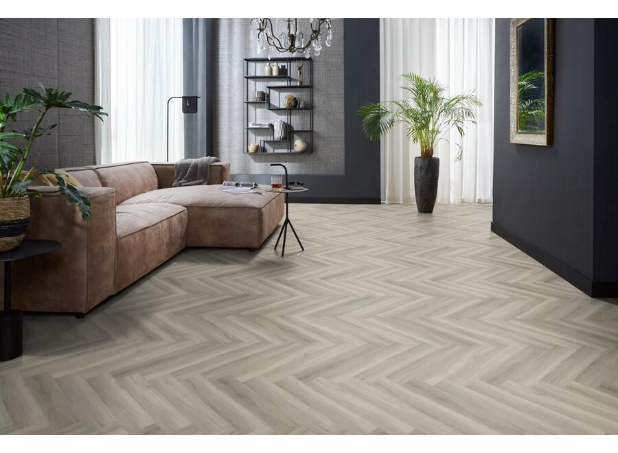YUP herringbone click SRC grey