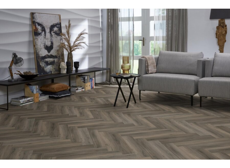 YUP herringbone click SRC dark grey