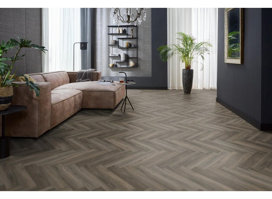 YUP herringbone click SRC dark grey
