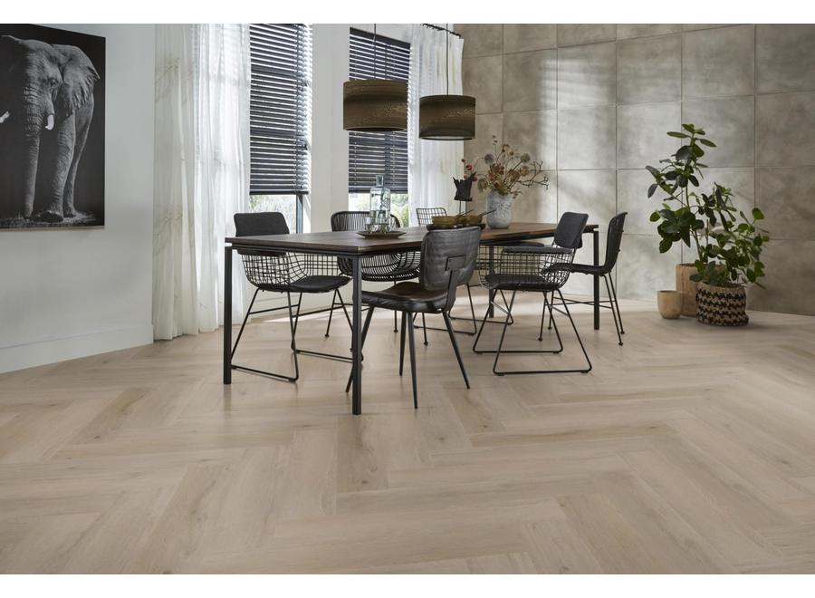 YUP Leyton herringbone click SRC light oak