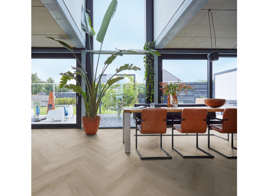 YUP Leyton herringbone click SRC light oak