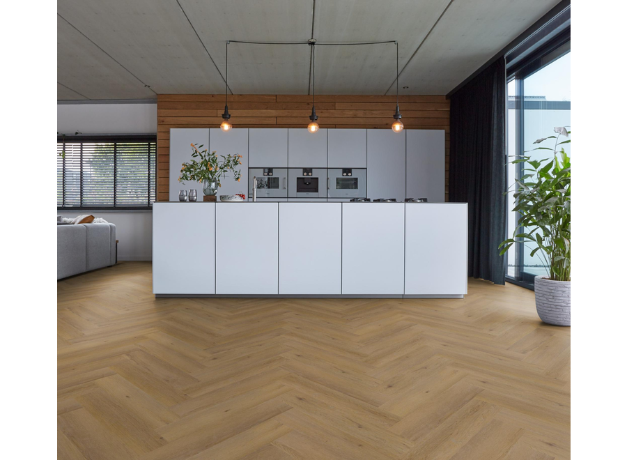 YUP Leyton herringbone click SRC dark oak