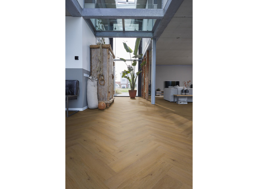YUP Leyton herringbone click SRC dark oak