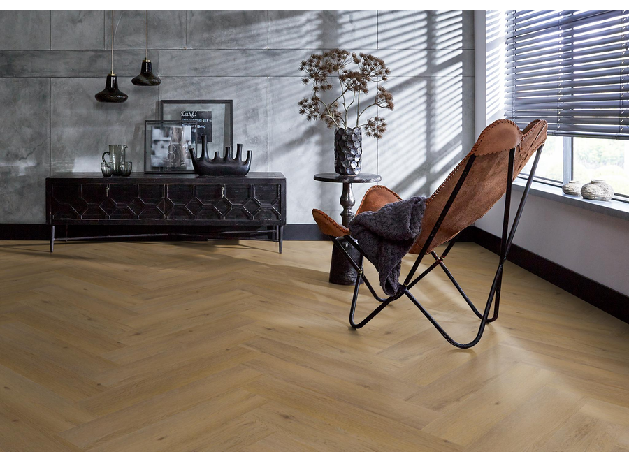 YUP Leyton herringbone click SRC dark oak