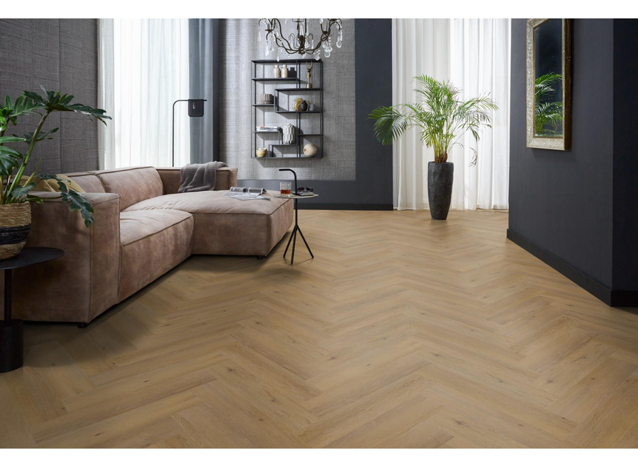YUP Leyton herringbone click SRC dark oak
