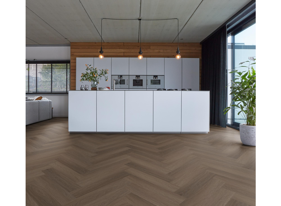YUP Fulham herringbone click SRC brown