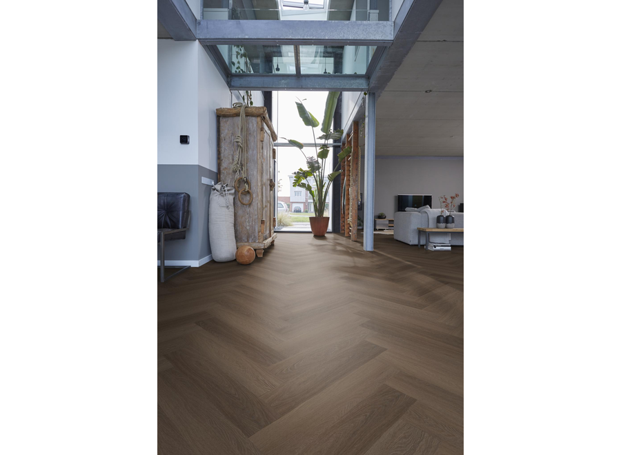 YUP Fulham herringbone click SRC brown