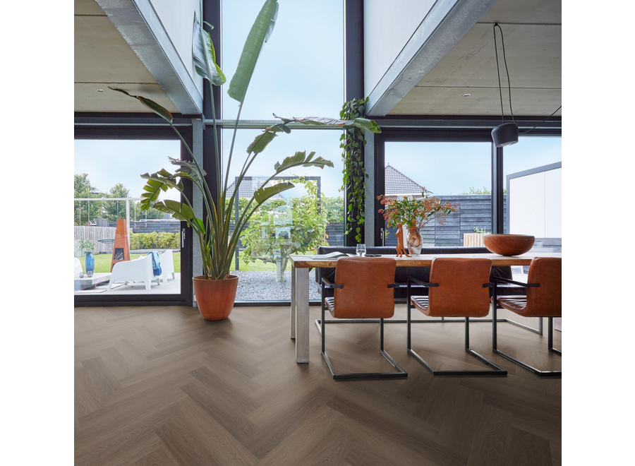 YUP Fulham herringbone click SRC brown