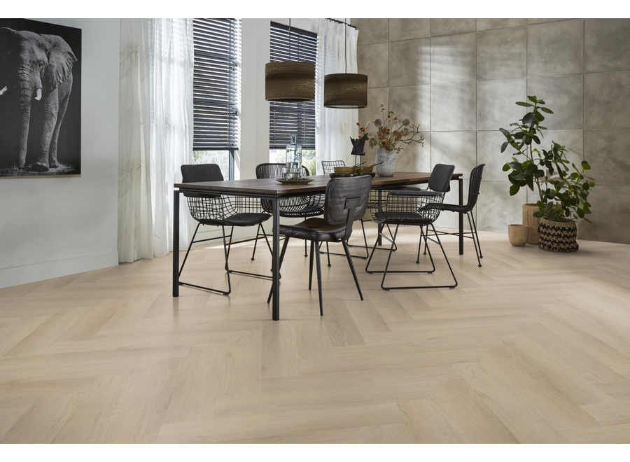 YUP Merton herringbone click beige