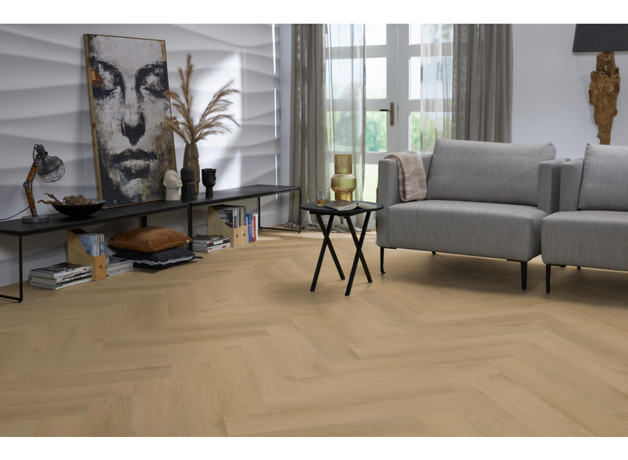 YUP Merton herringbone click light oak