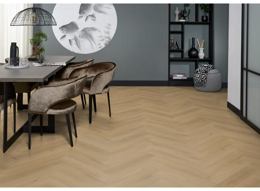 YUP Merton herringbone click light oak