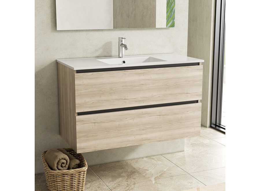 Badkamermeubel- Natural Oak-100cm