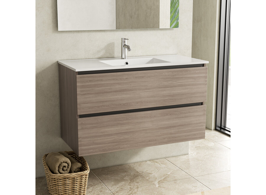 Badkamermeubel- Grey Oak-100cm