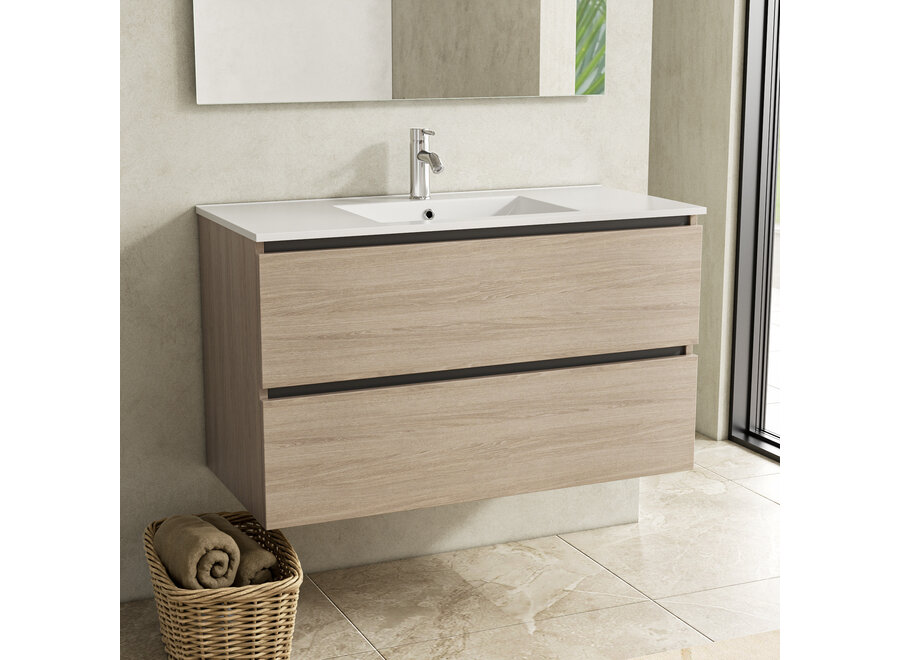 Badkamermeubel- Walnut-100cm