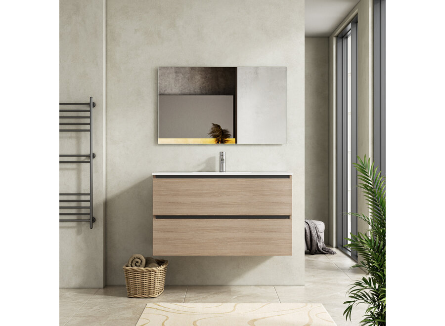 Badkamermeubel- Walnut-100cm