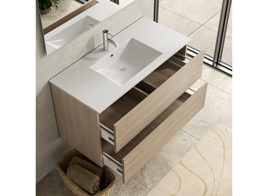 Badkamermeubel- Walnut-100cm