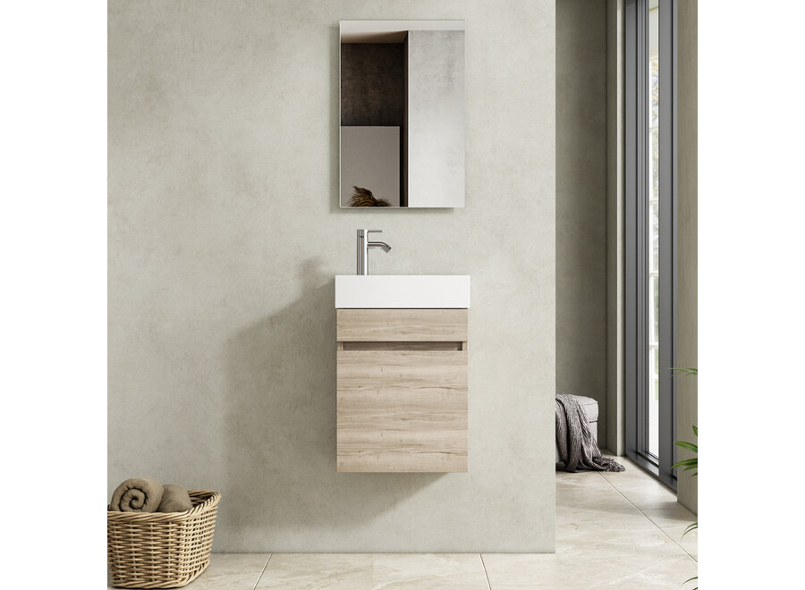 Toiletmeubel Fontein 40 cm – Compact en Stijlvol - Natural Oak