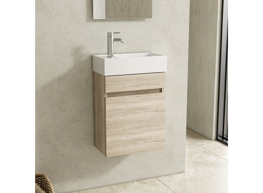 Toiletmeubel Fontein 40 cm – Compact en Stijlvol - Natural Oak