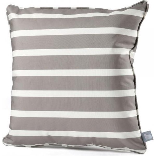 Extreme Lounging Extreme Lounging Kussen B-Cushion Pattern Awning Stripe Silver Grey (50x50cm)