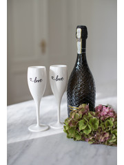 Koziol Koziol Superglas Cheers No. 1 Champagneglas Love Edition Set van 2 Stuks
