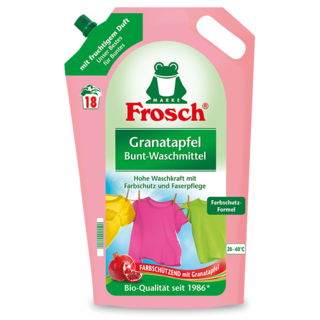 Granatapfel Bunt-Waschmittel l Frosch l www.haushaltsreinigung.at -  Haushaltsreinigung.at
