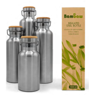 Bambaw  Bambaw Isolierflasche aus Edelstahl