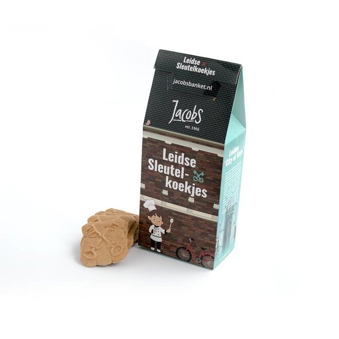 Sleutelkoekjes in Leidse cadeauverpakking