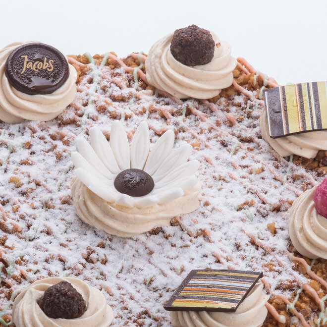 Hazelnoot-crèmetaart