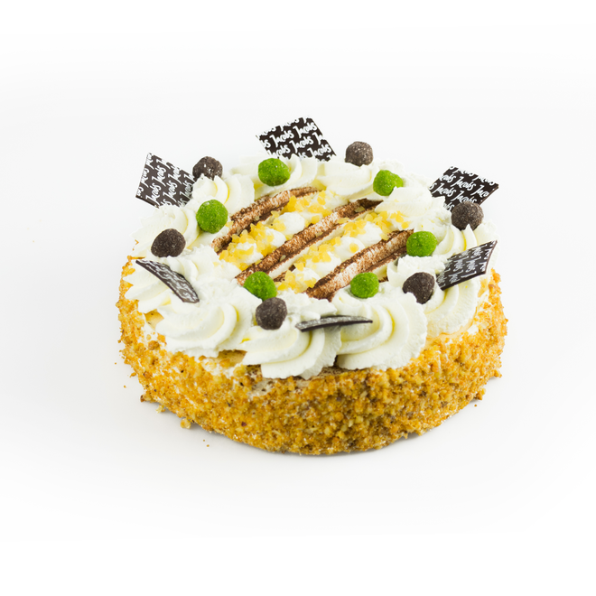 Hazelnoot-slagroomtaart